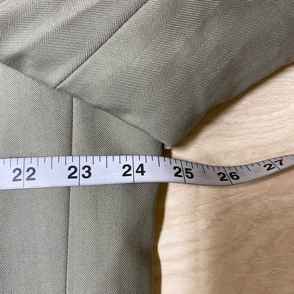 Chaps Mens Suit Jacket 3 Button Olive Beige Size 44 Long NWT - Picture 4 of 5